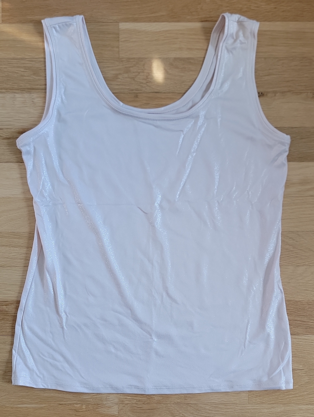 White House Black Market Light Pink Scoop Neck Tank